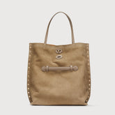 BORSA A'SPASSO® MEDIUM IN NABUK GREY VOLTOLINA - Borse Autunno Inverno | Zanellato