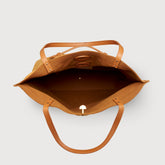 MEDIUM A'SPASSO® BAG IN NUBUCK BROWN BRANDY - Brown Brandy | Zanellato