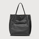 BORSA A' SPASSO® MEDIUM IN PELLE LISCIA BLACK LAVAGNA - black lavagna | Zanellato