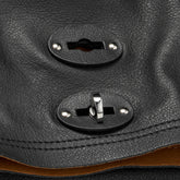 BORSA A'SPASSO® MEDIUM IN PELLE LISCIA BLACK LAVAGNA | Zanellato