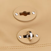 A'SPASSO® MEDIUM BAG IN SMOOTH BEIGE JUTE LEATHER | Zanellato