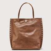 BORSA A'SPASSO® MEDIUM IN PELLE LISCIA BROWN SANDALO - Brown Sandalo | Zanellato