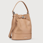 BORSA MONDA'® SMALL IN PELLE MARTELLATA BROWN CANTUCCI - Fall Winter Bags | Zanellato