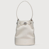BORSA MONDA'® SMALL IN PELLE MARTELLATA WHITE LATTE - Shoulder Bags | Zanellato