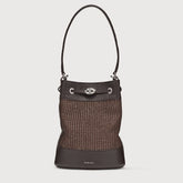 BORSA MONDA'® SMALL IN VIMINI BROWN SOTTOBOSCO - Mondà® | Zanellato
