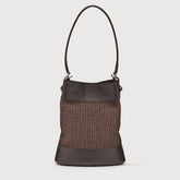 MONDA'® SMALL WICKER BAG IN BROWN UNDERGROUND | Zanellato