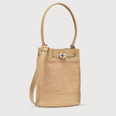 BORSA MONDA'® SMALL IN VIMINI BEIGE PAPRIKA DOLCE - Mondà® | Zanellato