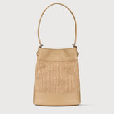 BORSA MONDA'® SMALL IN VIMINI BEIGE PAPRIKA DOLCE | Zanellato