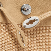 BORSA MONDA'® SMALL IN VIMINI BEIGE PAPRIKA DOLCE | Zanellato