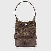 MONDA'® SMALL BAG IN MUSIVA SUEDE BROWN NOUGAT - Shoulder Bags | Zanellato