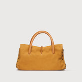 SMALL DOTTA® BAG IN NUBUCK BROWN BRANDY - Brown Brandy | Zanellato