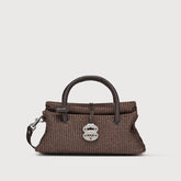 BORSA DOTTA® SMALL IN VIMINI BROWN SOTTOBOSCO - Dotta® | Zanellato