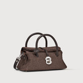 BORSA DOTTA® SMALL IN VIMINI BROWN SOTTOBOSCO - Dotta® | Zanellato