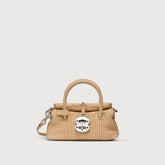 BORSA DOTTA® BABY IN VIMINI BEIGE PAPRIKA DOLCE - Mini Bag | Zanellato