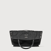 BORSA A'SPASSO® MEDIUM IN TESSUTO BLACK BELGA | Zanellato