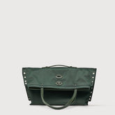 A'SPASSO® MEDIUM BAG IN GREEN COBRA KING FABRIC | Zanellato