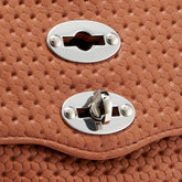 POSTINA® BABY LEATHER BAG VENISSA HOME SPECIAL HANDLE BROWN BRANDY | Zanellato