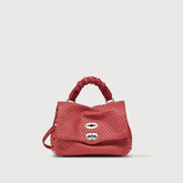 POSTINA® BABY LEATHER BAG VENISSA HOME SPECIAL HANDLE RED TANGO - Small bags | Zanellato