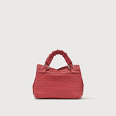 POSTINA® BABY LEATHER BAG VENISSA HOME SPECIAL HANDLE RED TANGO | Zanellato
