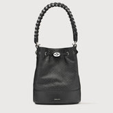 MONDA'® SMALL LEATHER BAG VENISSA SPECIAL HANDLE BLACK NEROS - Shoulder Bags | Zanellato