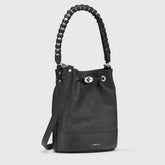 MONDA'® SMALL LEATHER BAG VENISSA SPECIAL HANDLE BLACK NEROS - Shoulder Bags | Zanellato