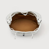 MONDA'® SMALL LEATHER BAG VENISSA HOME SPECIAL HANDLE WHITE CIMA | Zanellato