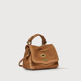 BORSA POSTINA® BABY IN PELLE ZASHMERE® & CACTUS BROWN DORSODURO - Suede | Zanellato