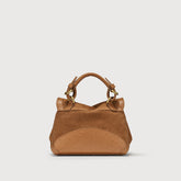 POSTINA® BABY BAG IN ZASHMERE® CACTUS BROWN LEATHER DORSODURO | Zanellato