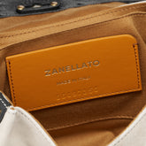 POSTINA® BABY BAG IN ZASHMERE® LEATHER CACTUS GREY SHORT SAND | Zanellato