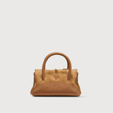 DOTTA® BABY BAG IN ZASHMERE® LEATHER CACTUS BROWN DORSODURO | Zanellato