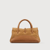DOTTA® SMALL BAG IN ZASHMERE® CACTUS BROWN LEATHER DORSODURO | Zanellato