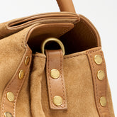 DOTTA® SMALL BAG IN ZASHMERE® CACTUS BROWN LEATHER DORSODURO | Zanellato