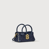 BORSA DOTTA® BABY IN PELLE ZASHMERE® & CACTUS BLUE SIDERALE - Suede | Zanellato