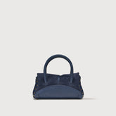 DOTTA® BABY BAG IN ZASHMERE® LEATHER & CACTUS SIDERAL BLUE | Zanellato