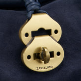 DOTTA® BABY BAG IN ZASHMERE® LEATHER & CACTUS SIDERAL BLUE | Zanellato