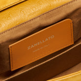 DOTTA® BABY BAG IN ZASHMERE® LEATHER CACTUS YELLOW SOLE D'INVERNO | Zanellato