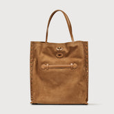 BORSA A'SPASSO® MEDIUM ZASHMERE® & CACTUS BROWN DORSODURO - Suede | Zanellato