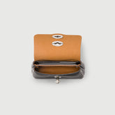 POSTINA® WALLET IN GREY VULCANO HAMMERED LEATHER | Zanellato