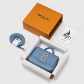 POSTINA® WALLET IN BLUE SAMBUCO NOTTURNO HAMMERED LEATHER | Zanellato