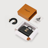 POSTINA® LEATHER WALLET IN CACTUS BLACK CRATERE  | Zanellato