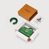 POSTINA® LEATHER WALLET IN CACTUS GREEN CORTE DEI GRECI | Zanellato