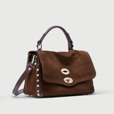 POSTINA® S IN BROWN LEGNO DI NOCE SUEDE | Zanellato