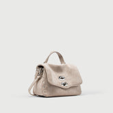 POSTINA® BABY IN VELLUTO BEIGE VICOLO ROMANO - Borse in velluto | Zanellato