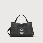 POSTINA® SMALL LEATHER BAG VENISSA BLACK BLACK - Spring-Summer Bags | Zanellato